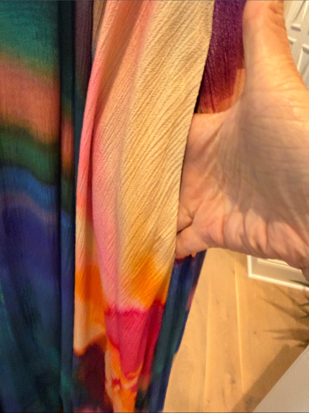 Free People Colorful Abstract Print Halter Maxi Dress - Picture 6 of 9